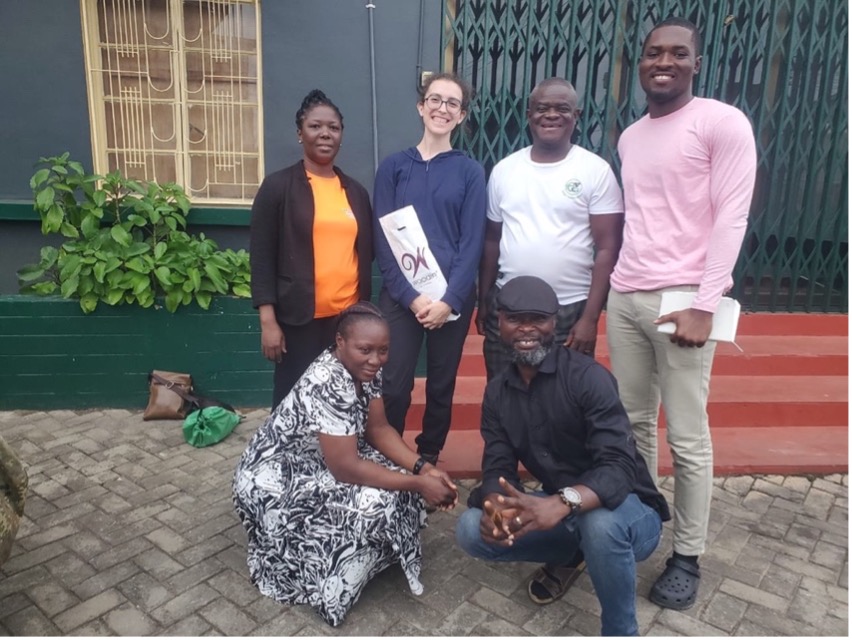 Retour de mission de Nolane au Sénégal, au Ghana, en Côte d’Ivoire et au Congo dans le cadre de son alternance.